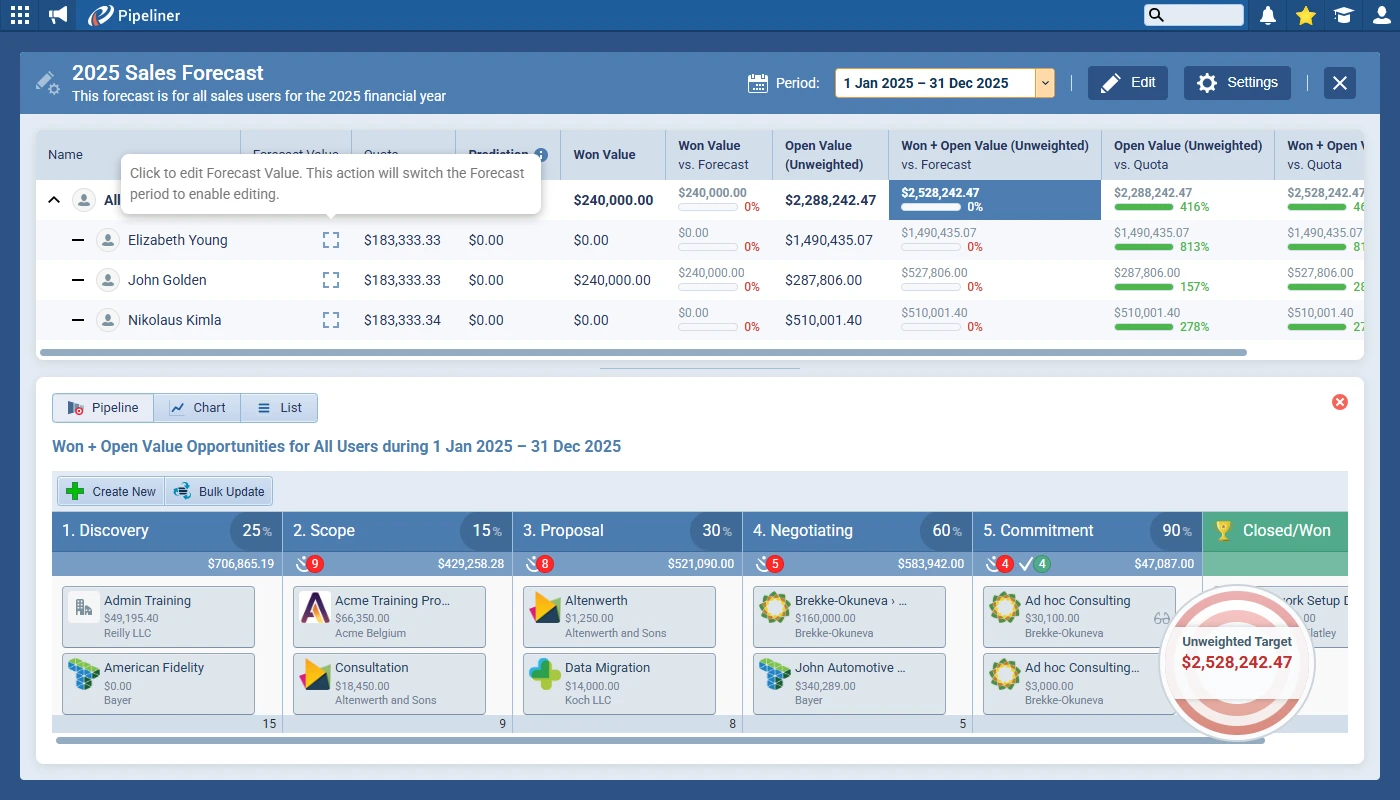 Coevera CRM screenshot