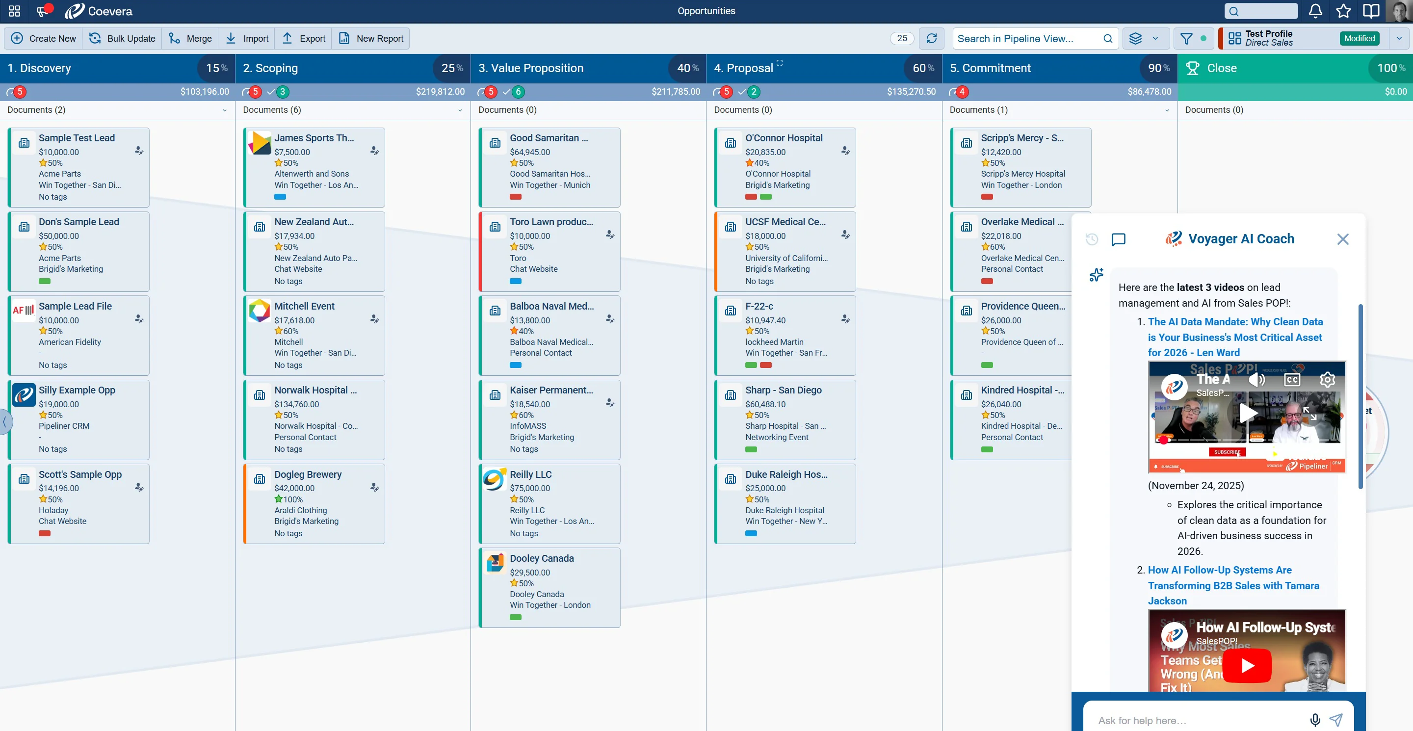 Voyager AI Real Time Sales Assistant — contextual advice from Sales POP!