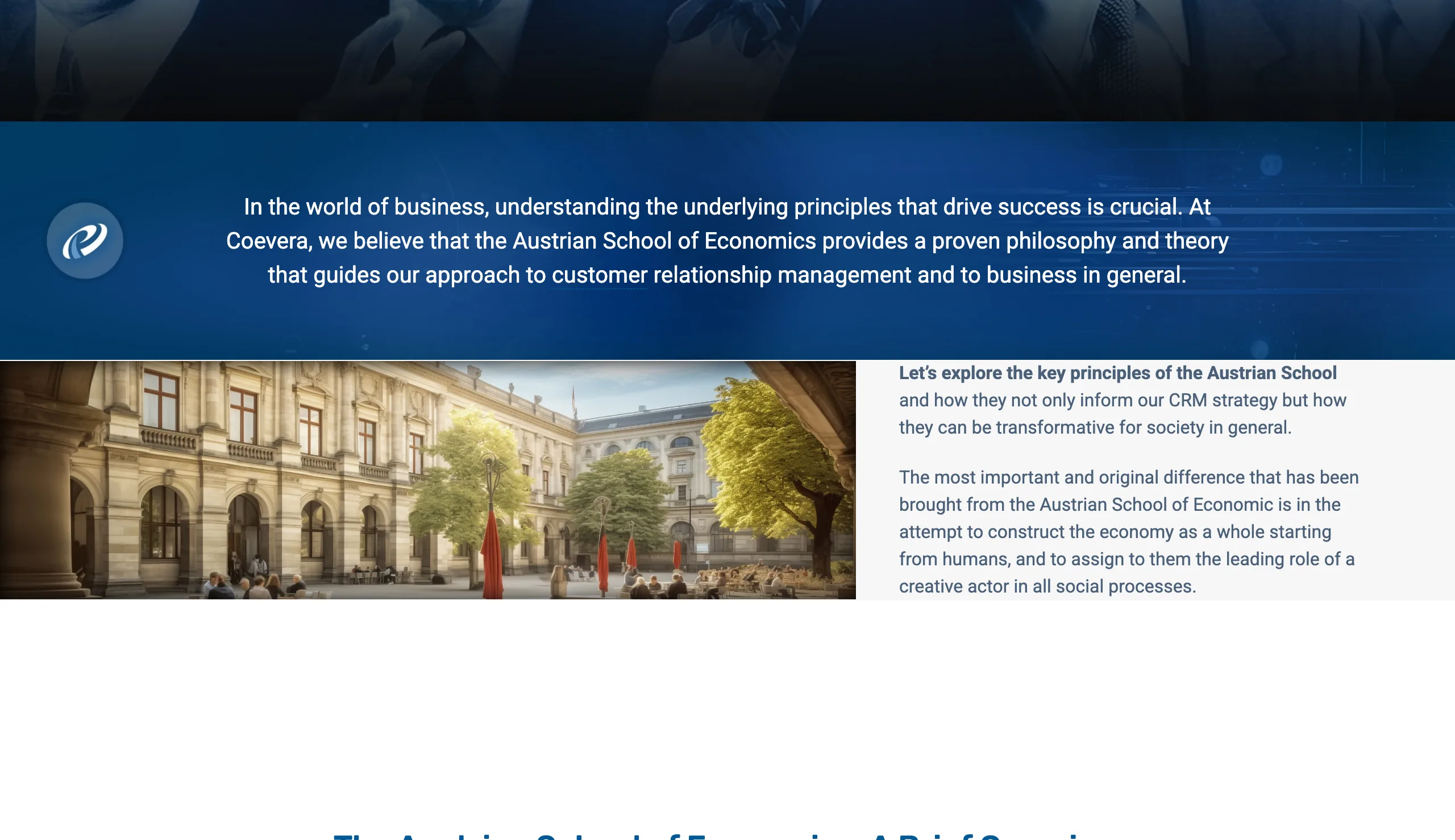 Preview of the Austrian School of Economics page