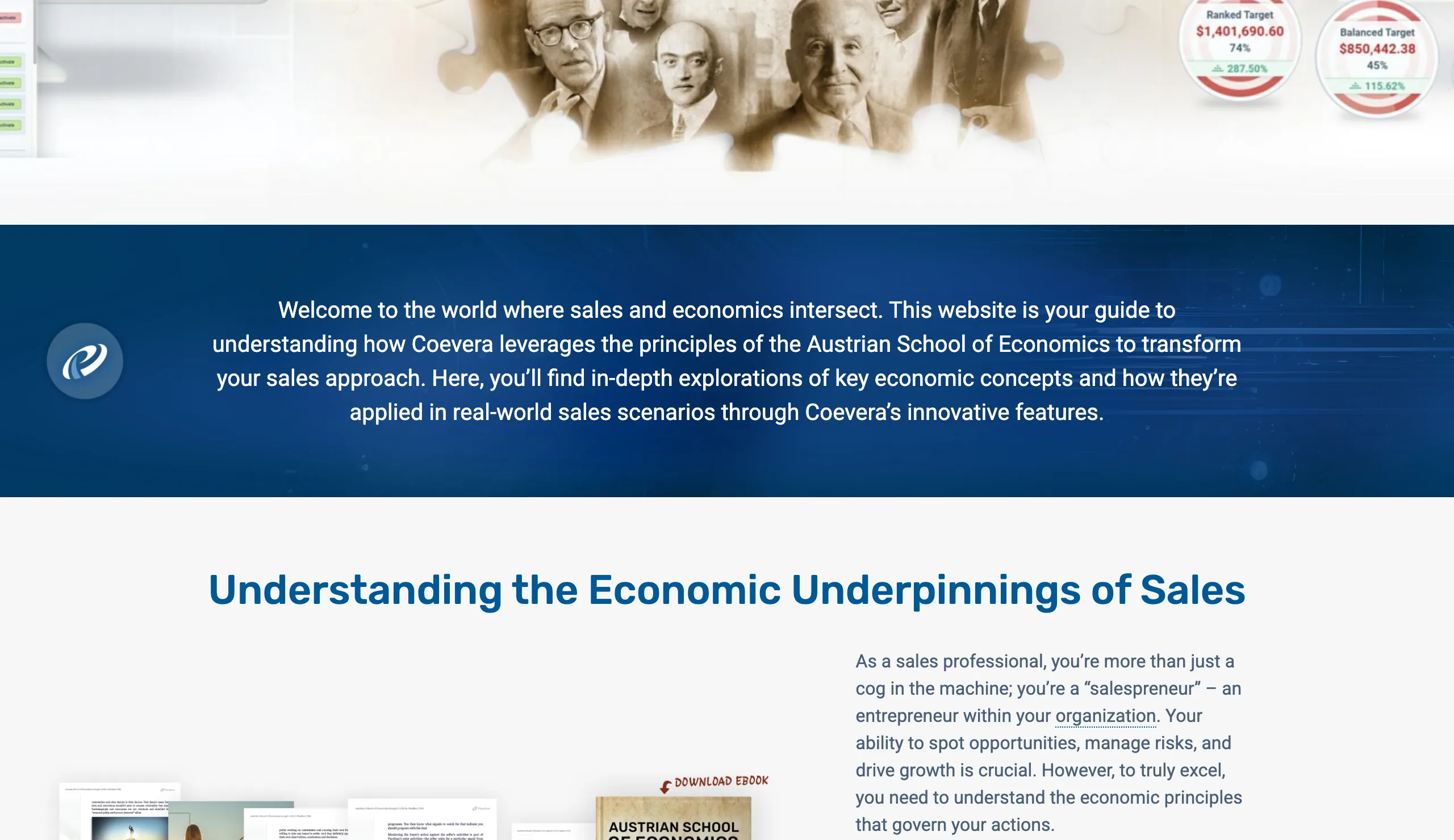 Preview of the Revolutionizing Sales with Austrian Economics page