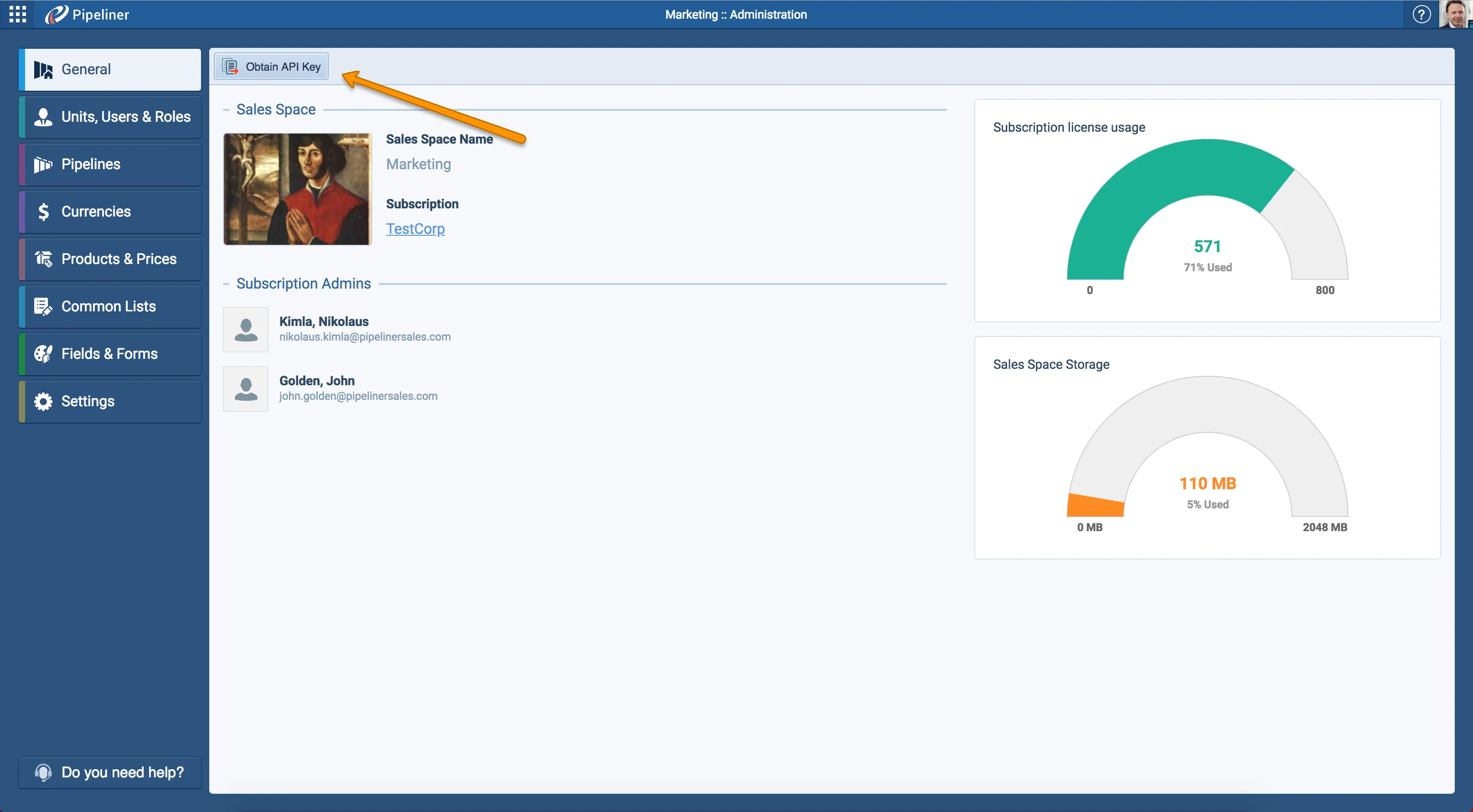 Admin section Improvements