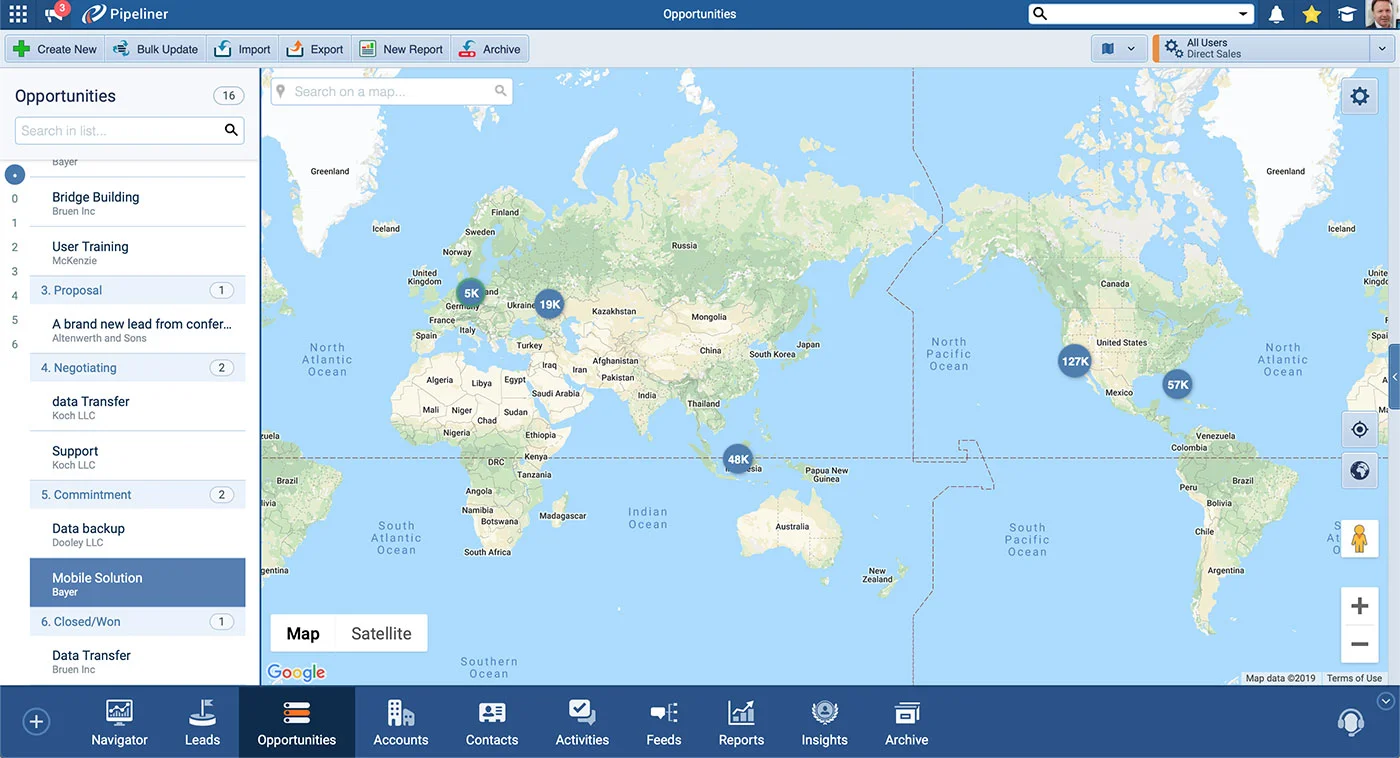 Release Map View
