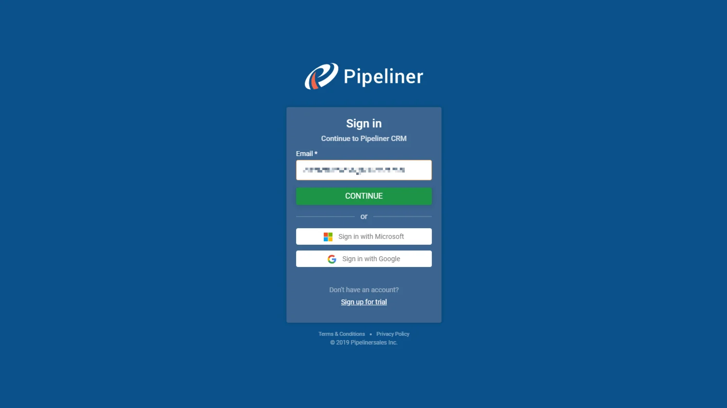 How to Login to Pipeliner