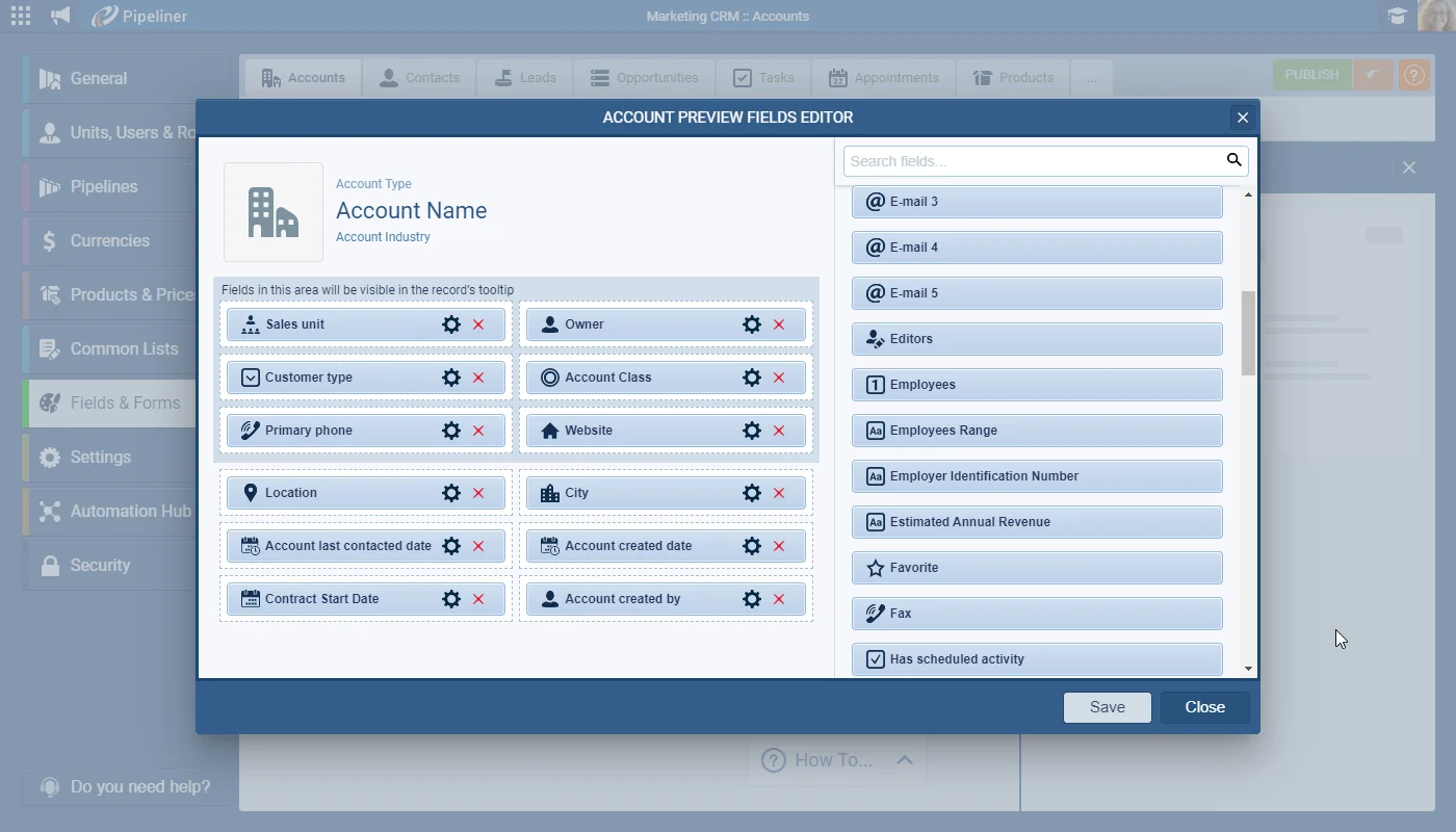 Record Preview in Compact view, Tooltips and Sidebars