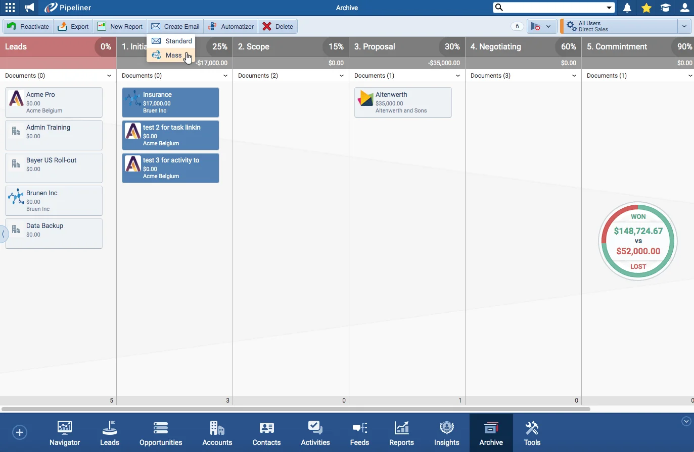 Create Email in Archive