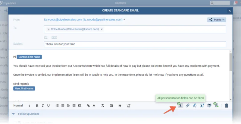 Email Personalization Enhancement