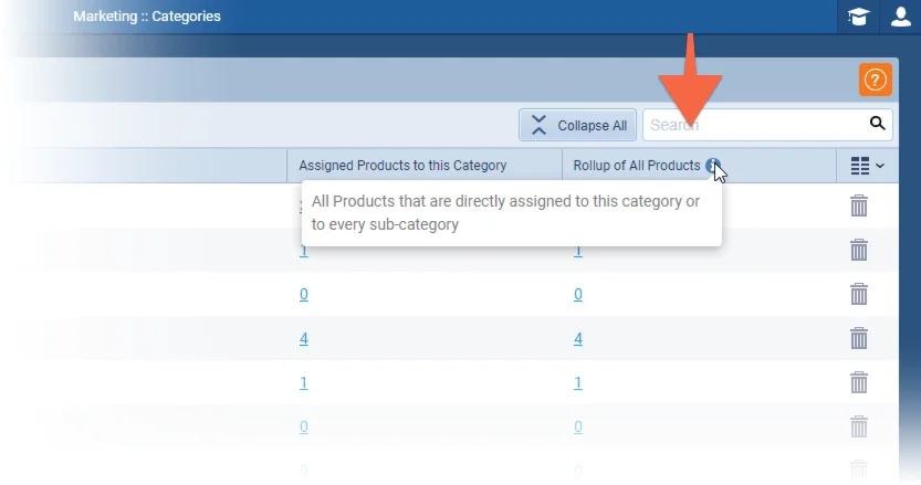 Product Management › Drilldown from Categories