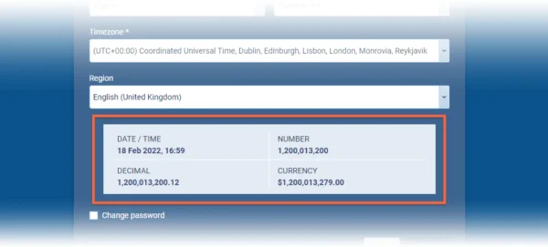 Number Formats now support User’s Regional Settings