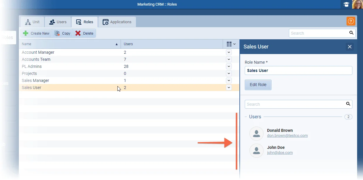 Units, Users & Roles