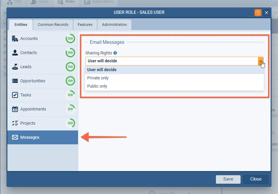 Email Permissions