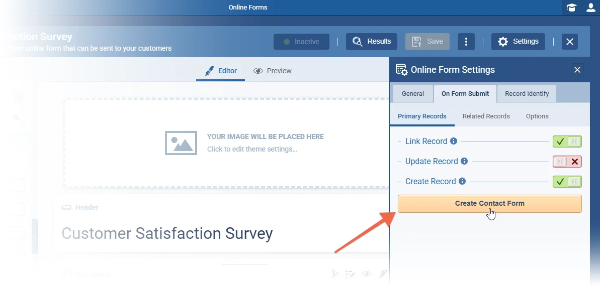 Online Forms › Create/Update Multiple Related Records