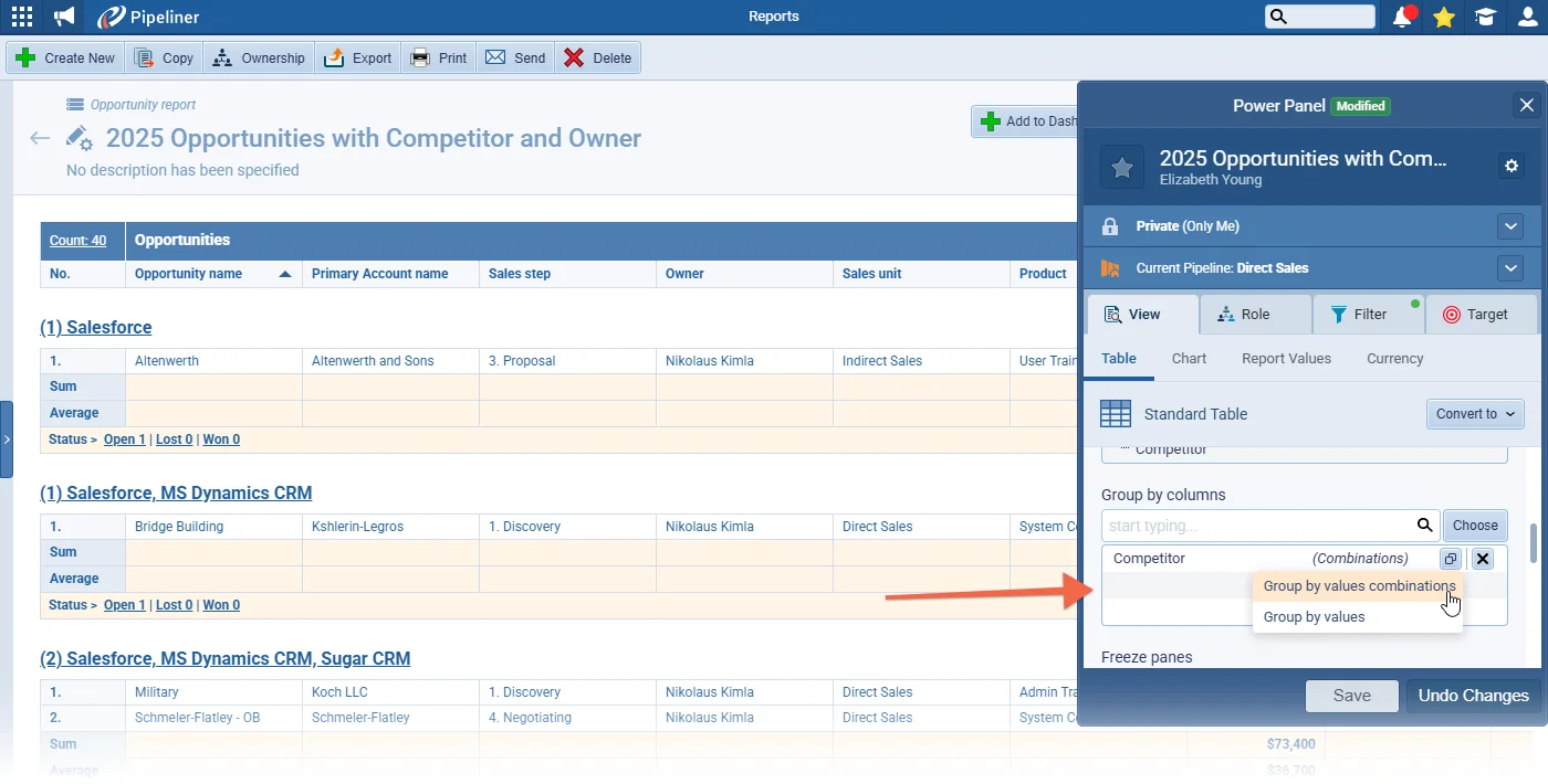 Reports › Grouping Mode in Tables