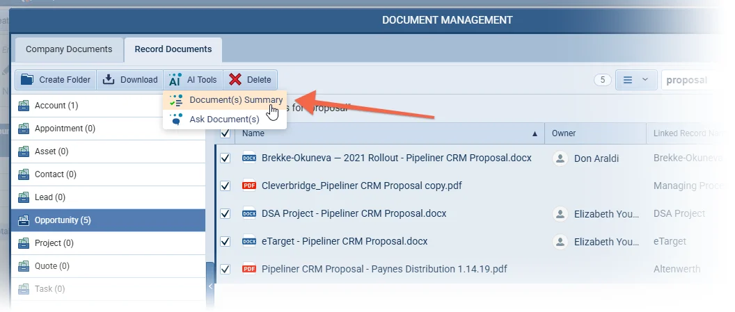 Document(s) Summary