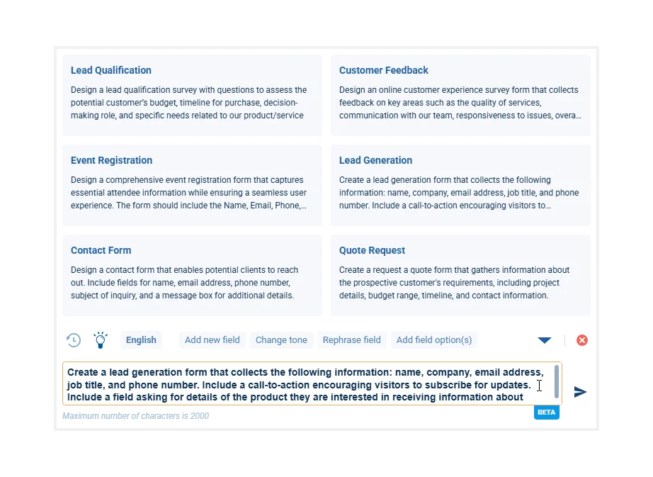 Voyager AI › Online Form Agent (BETA)