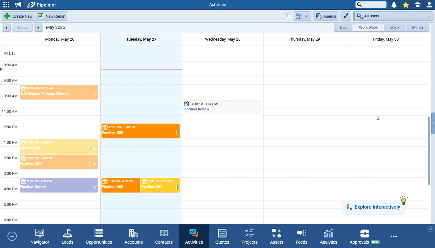 Activity Coloring in Calendar