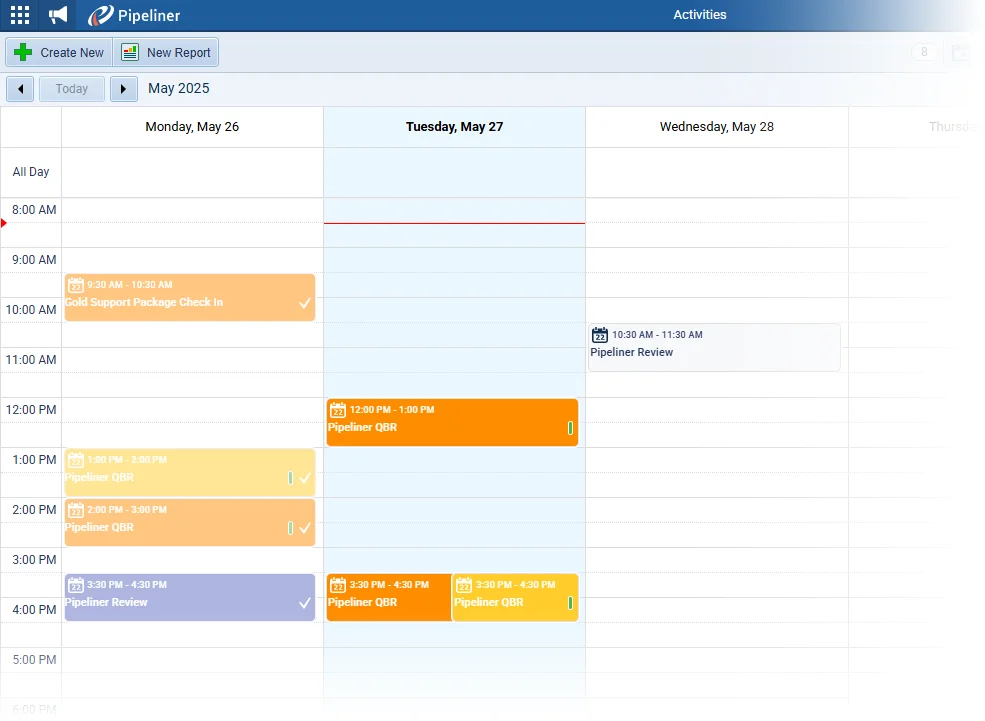 Activity Coloring in Calendar