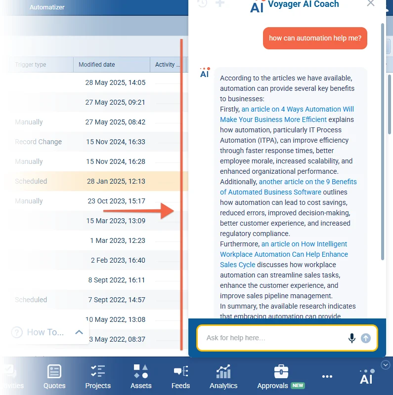 Voyager AI Coach BETA