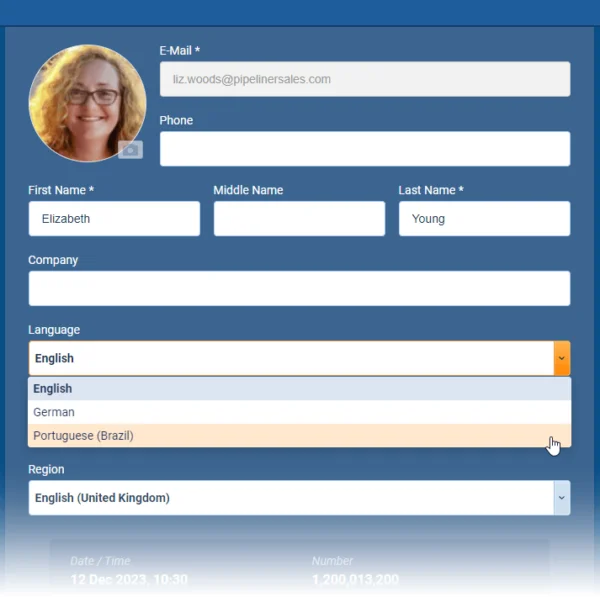 Portuguese in Application