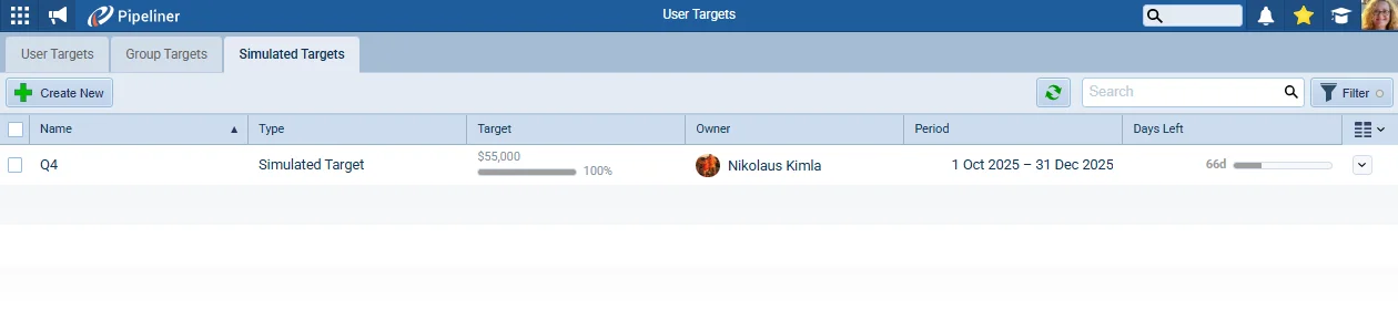 Simulated Targets