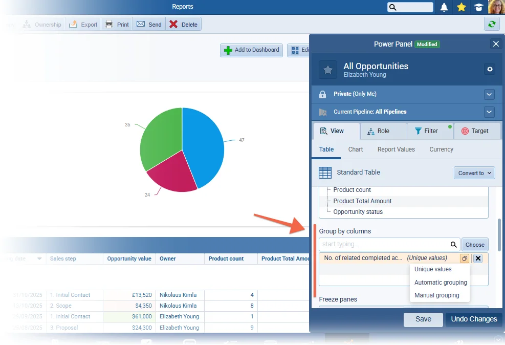 Report Grouping by numeric fields