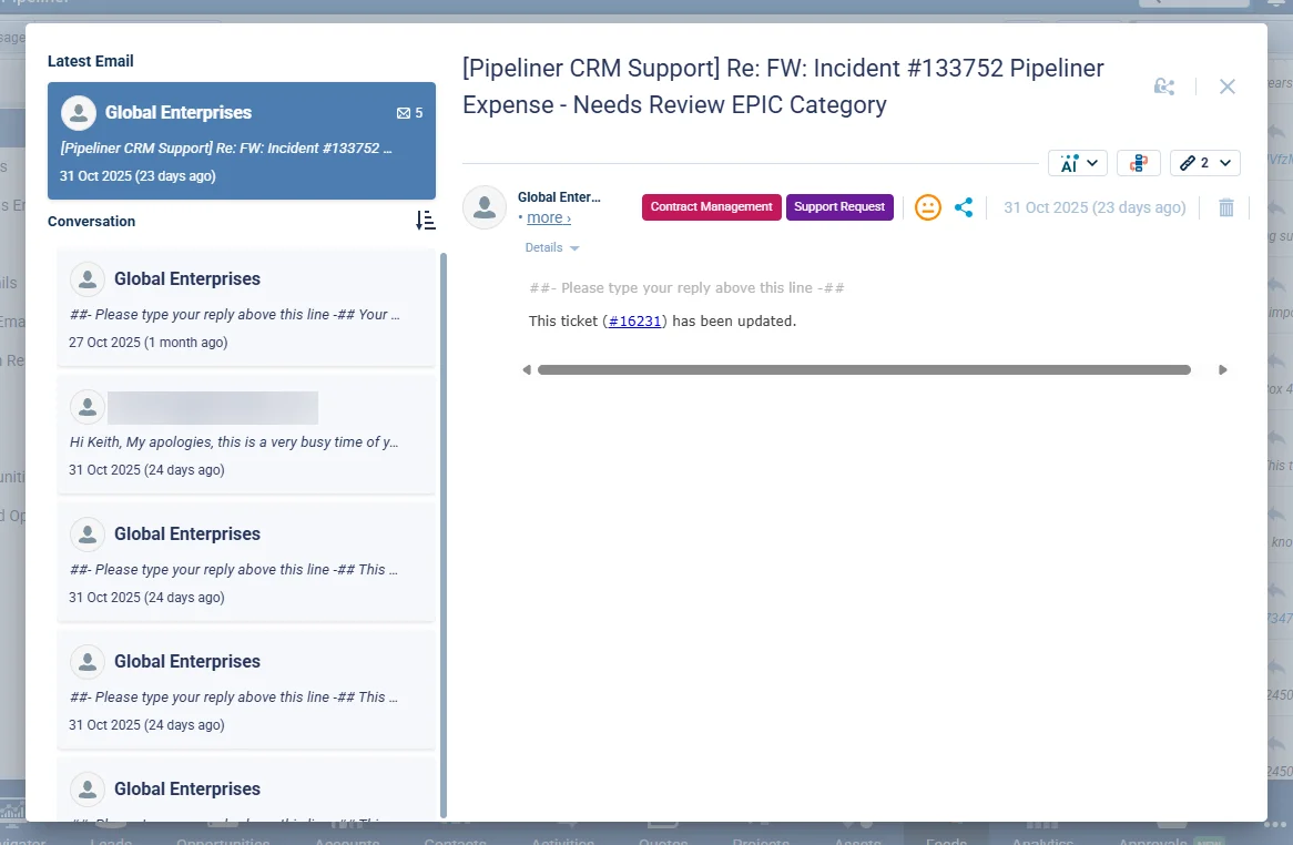 Email Detail Improvement — Better Navigation & Overview