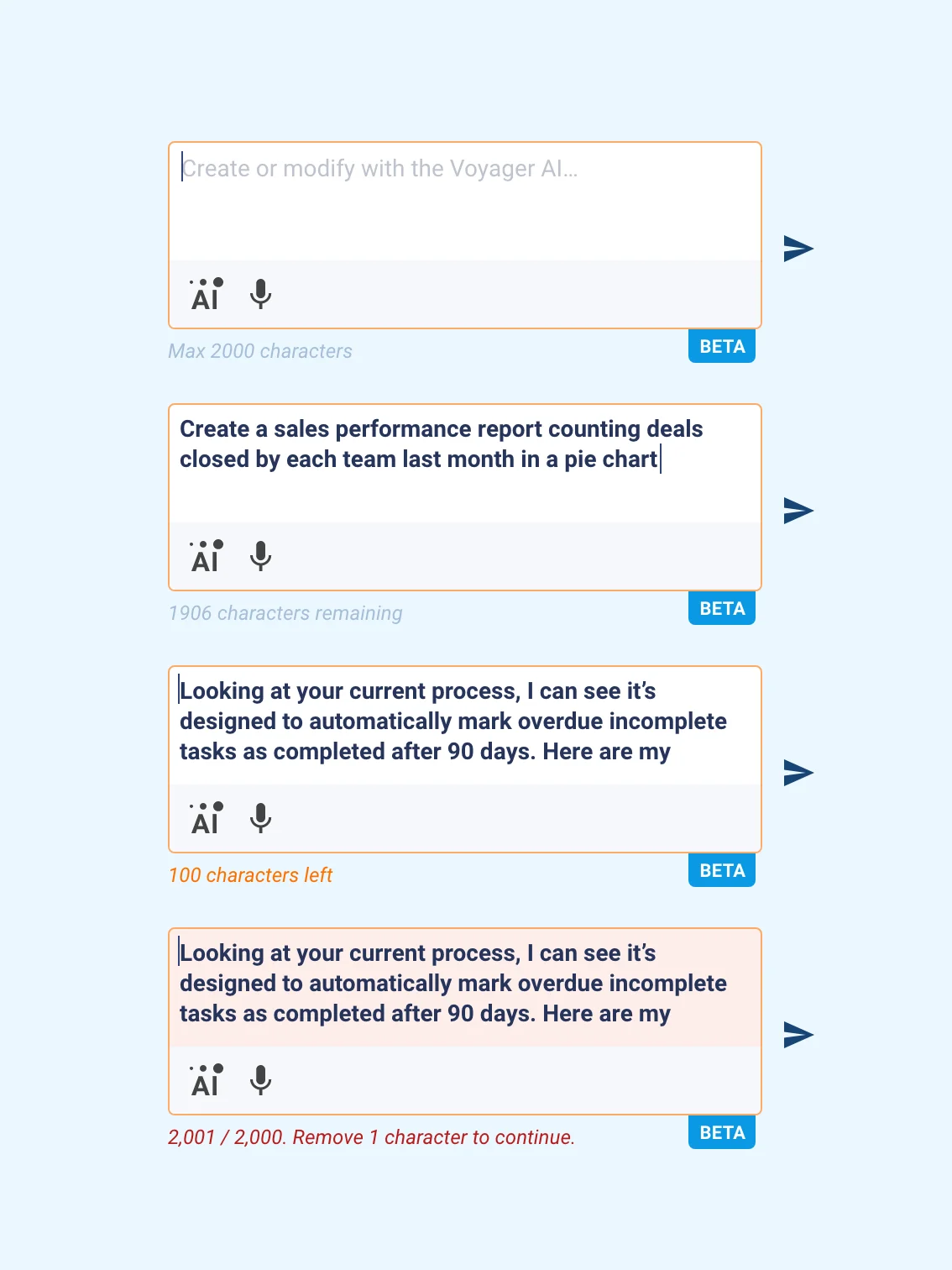 Count Number Of Remaining Characters — Automatizer Agent Feedback