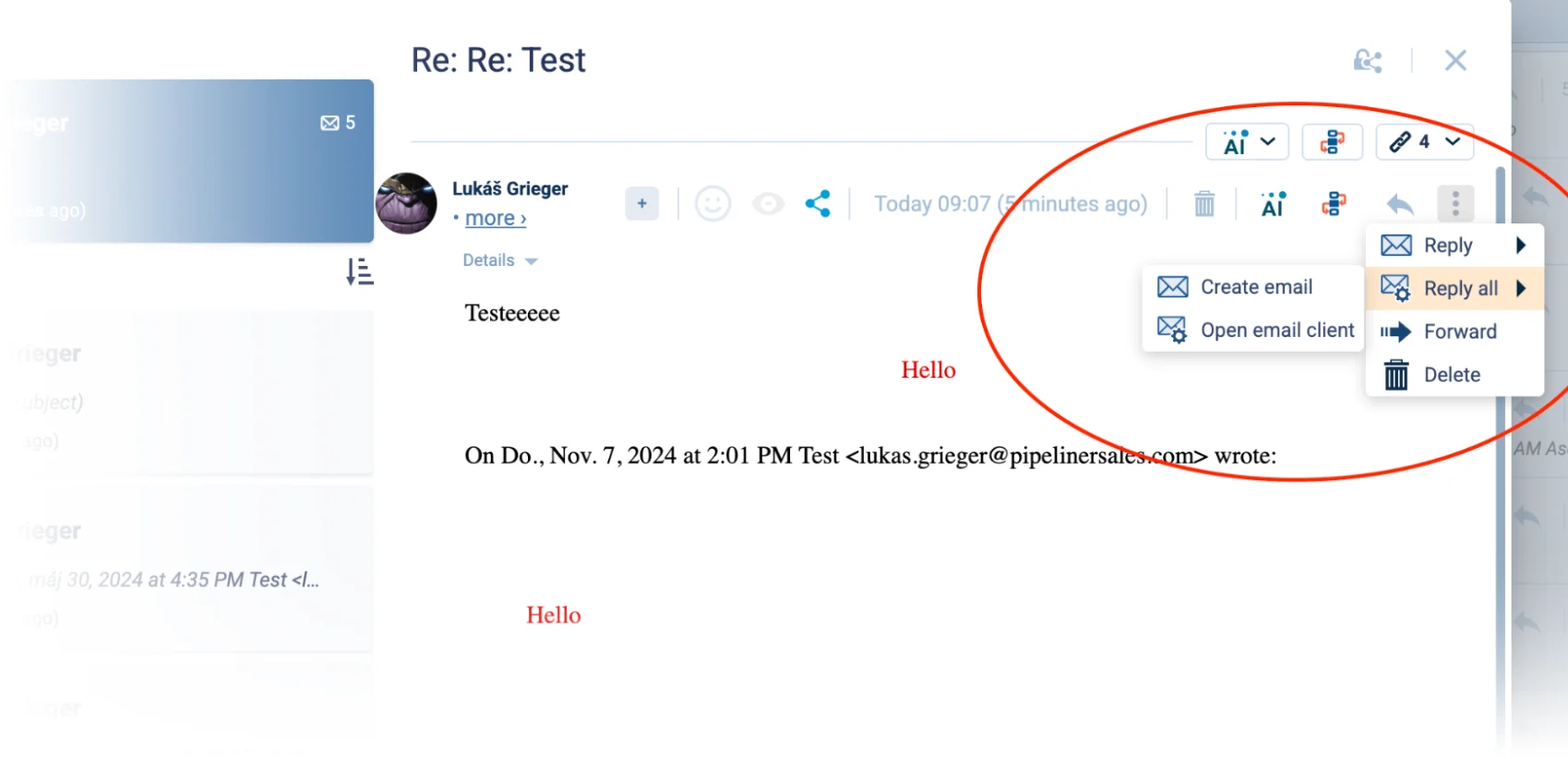 "Reply All" should not include the sender