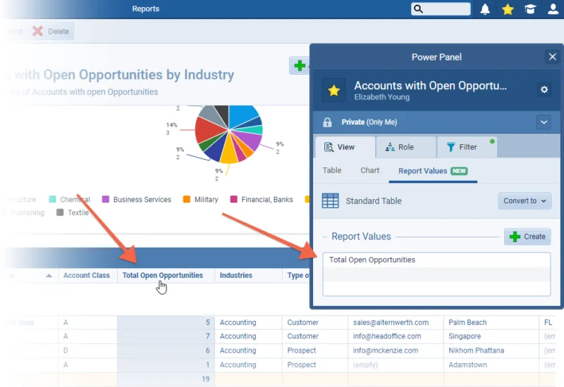 Summary Value in Reports
