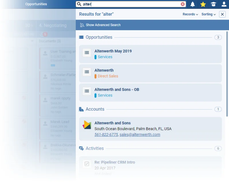 Global Search & Advanced Search Improvements
