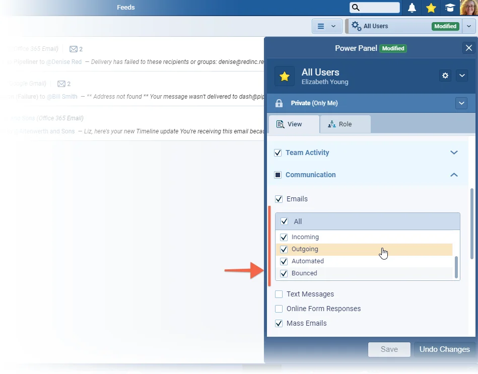 Feeds Filter & Streams Panel Improvements