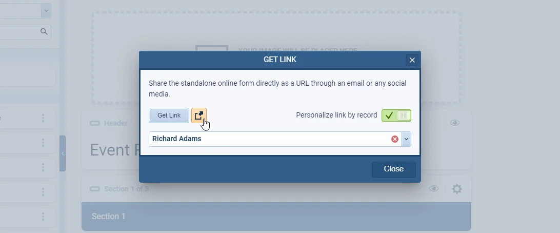 Get Link options