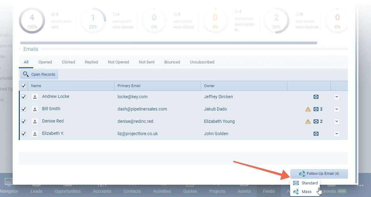 Mass Email: Follow-up Emails