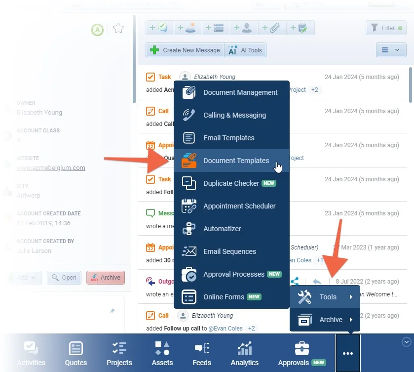 Document Templates Improvements