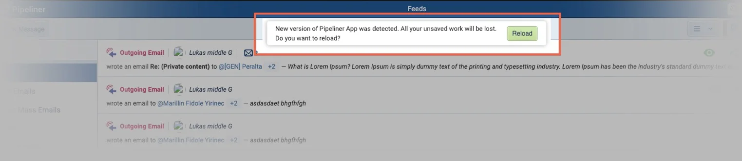 Auto Reload the App when a new version is released