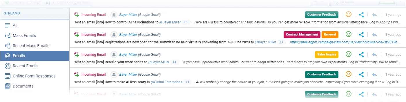 Voyager AI › Email Categorization