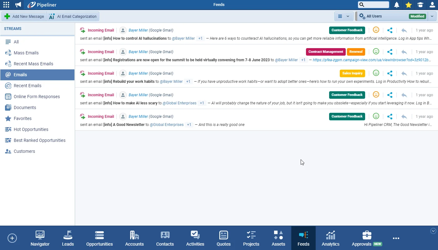 Voyager AI › Email Categorization