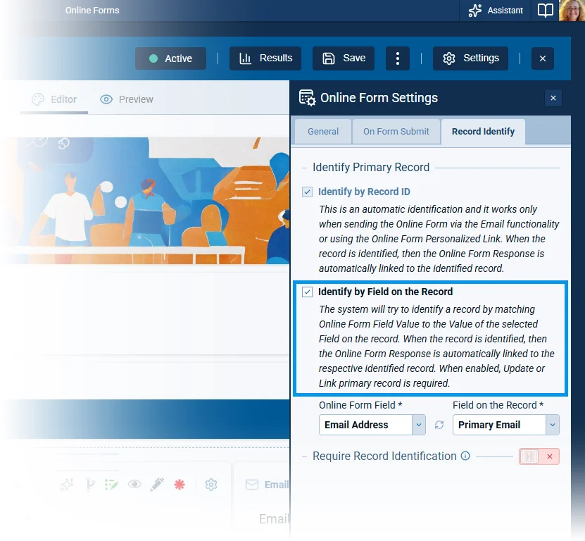 Online Forms Submission Safeguards for Record Identification