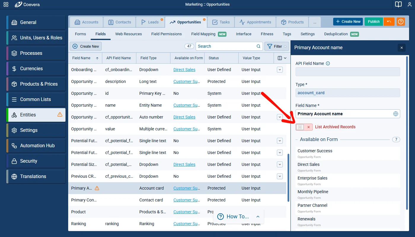 Hide Archived Records When Linking Records
