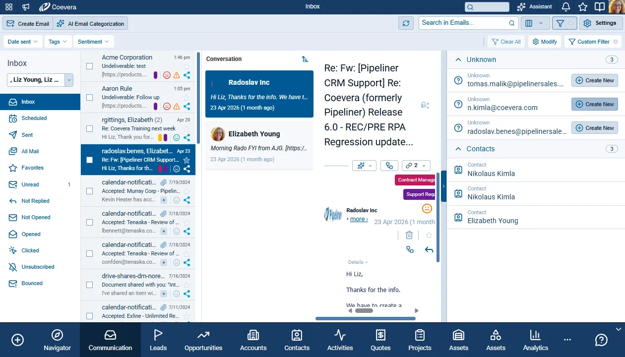 Emails Preview Screen — Voyager AI Prefill